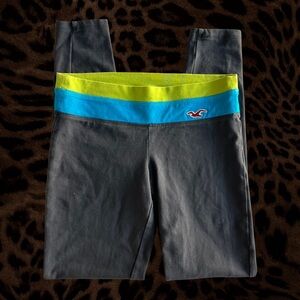 Hollister Black, Blue + Green Leggings